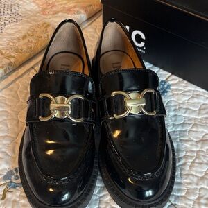 INC Visala Hardware Slip-on Loafers Back Patent Women’s Size 8